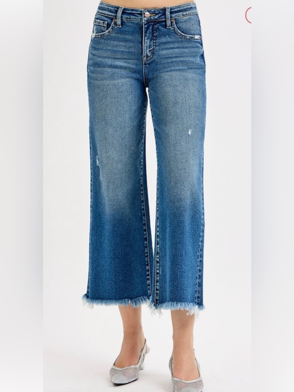 56 size 0/24 - 3X RISEN TUMMY CONTROL MID RISE CROP STRAIGHT JEANS